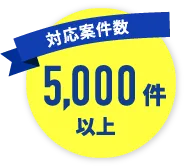 対応案件数 5,000件以上