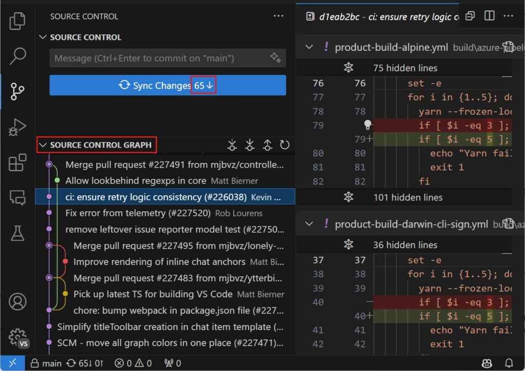 VS Codeのインターフェース